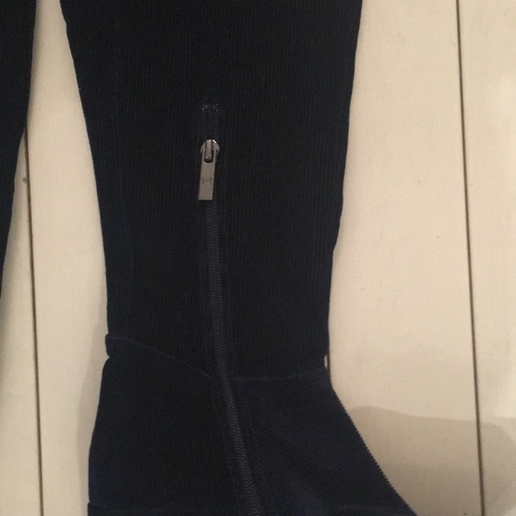 2 /$20 H by Halston NAVY CORD OVER THE KNEE BOOTS - Picture 5 of 7